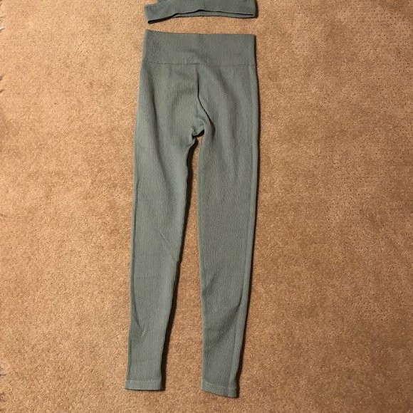 Dynamite Turquoise Bra Top and Legging Set - Picture 3 of 8